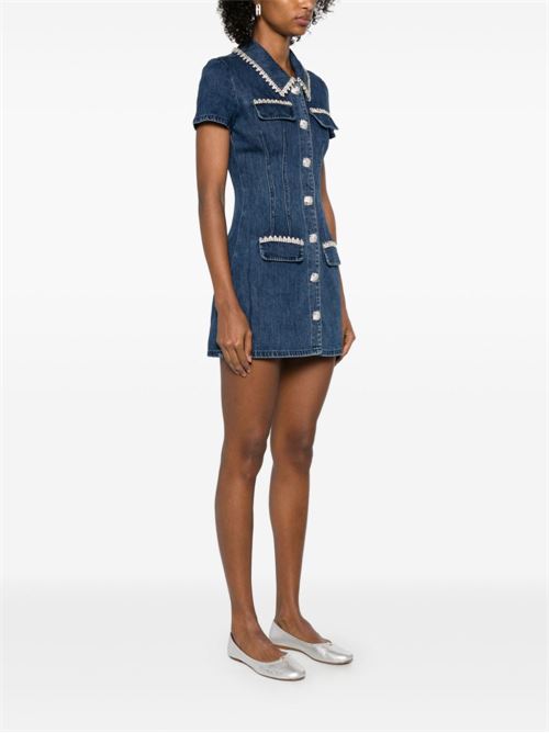 Short denim dress SELF PORTRAIT | SS24921SBLUE